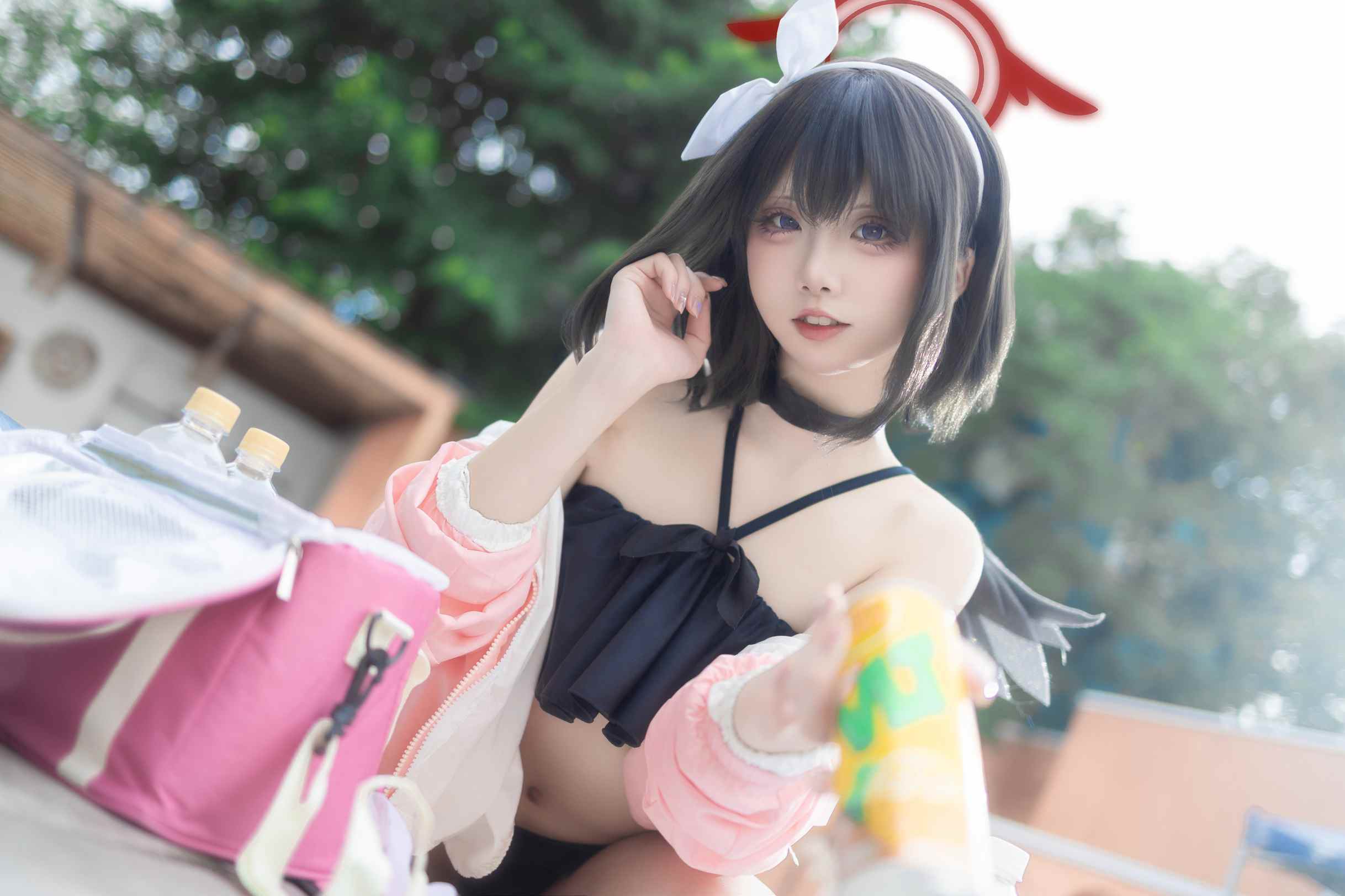 纸悦Etsu_ko 水真白泳装写真28P · 赴一场泳池之约-costujun