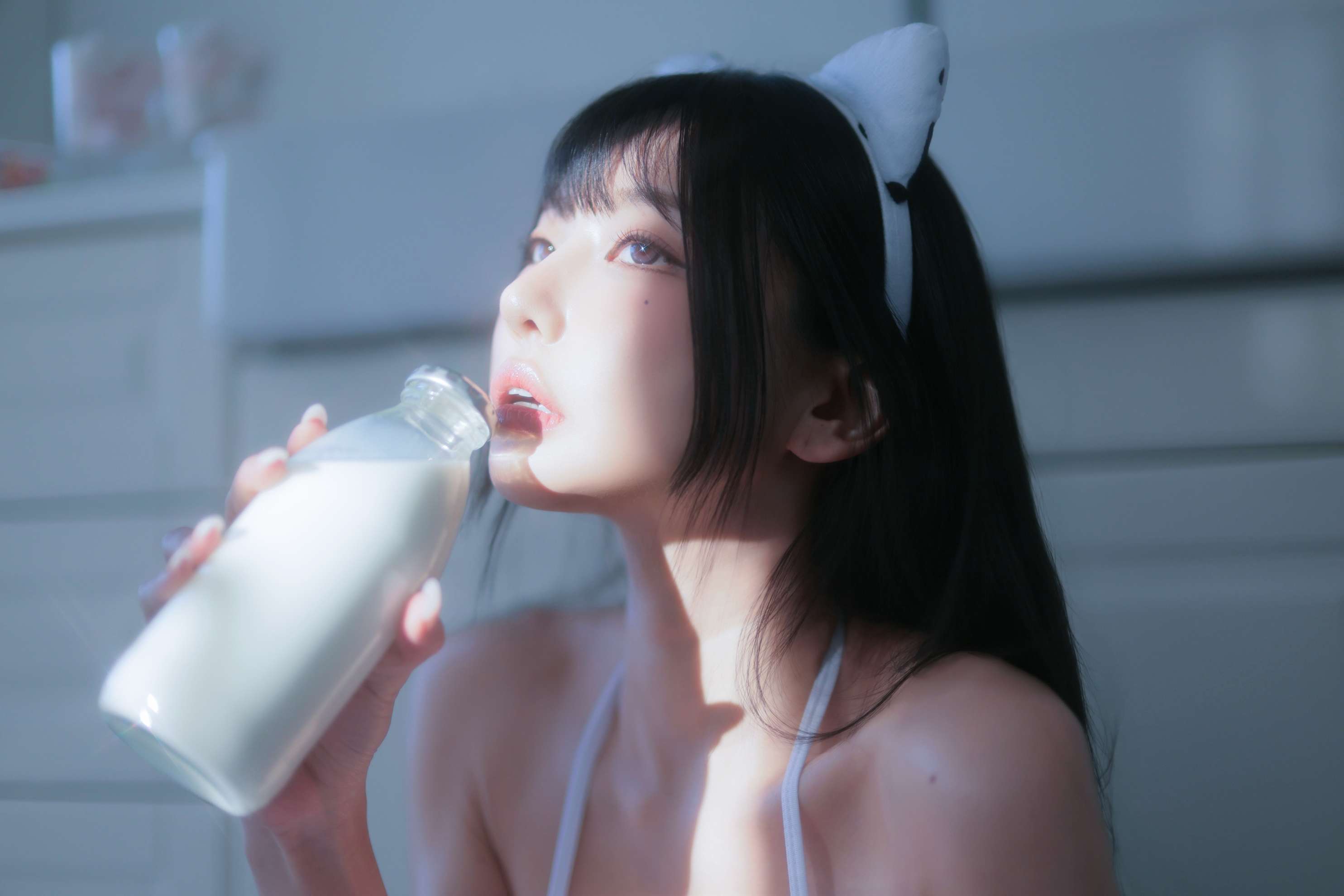 Donggeuran - Milk Cow写真89P · 牛乳猫耳少女的清冷雾感-costujun